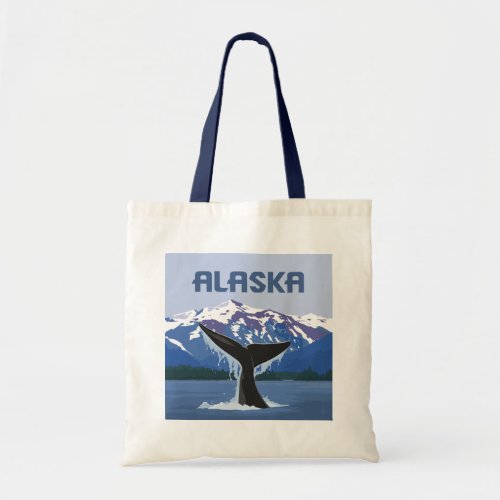 Alaska  Whale Tale Tote Bag