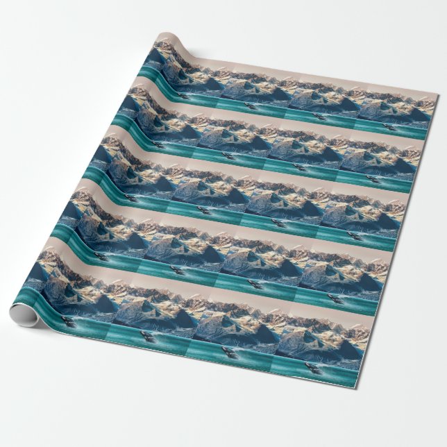 Alaska whale watching: boat excursion. wrapping paper (Unrolled)