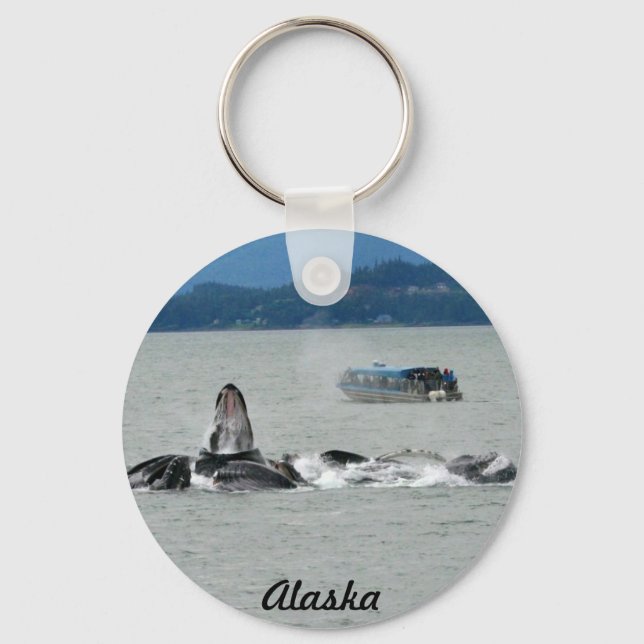 Alaska Whales Keychain (Front)
