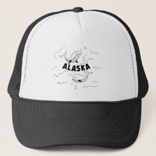 Alaska Whales Trucker Hat