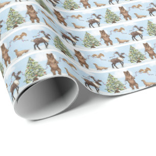 Alaska Wildlife Holiday Wrapping Paper