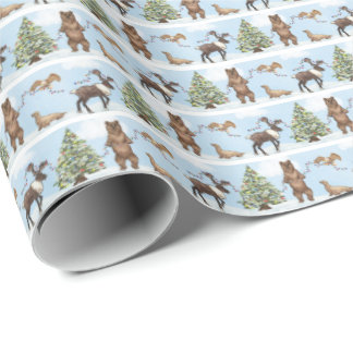 Alaska Wildlife Holiday Wrapping Paper