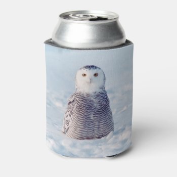 Alaska Winter Arctic Snowy Owl Can Cooler by ScrdBlueCollectibles at Zazzle