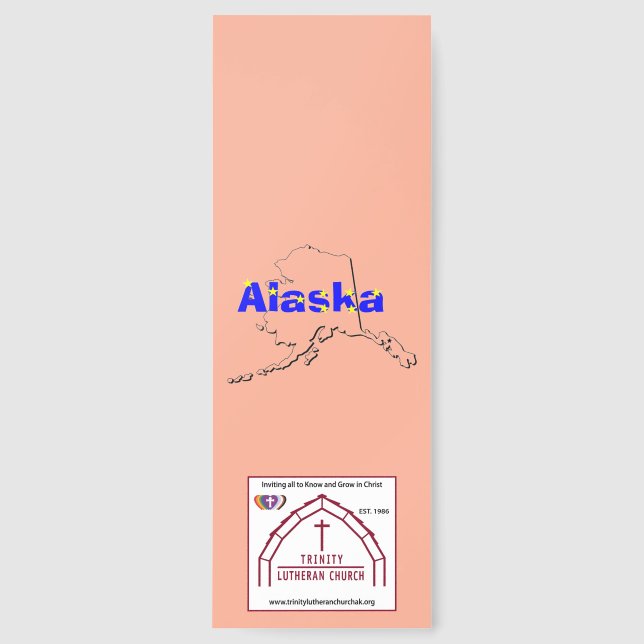Alaska with Stars Bookmark  (Front)