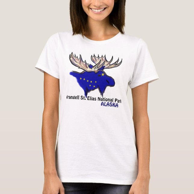 Alaska Wrangell National Park ladies tee (Front)