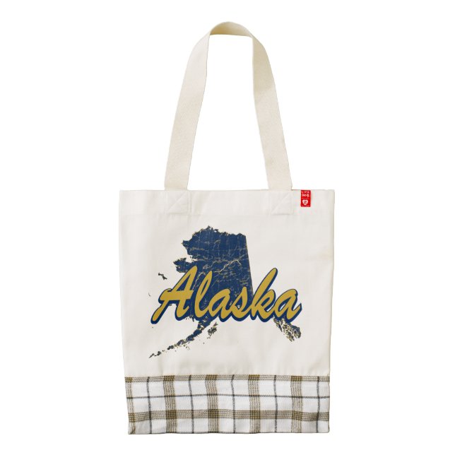 Alaska Zazzle HEART Tote Bag (Back)