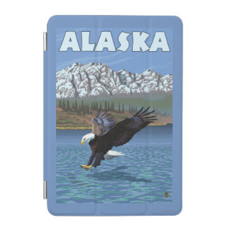 AlaskaBald Eagle Vintage Travel Poster iPad Mini Cover