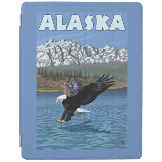AlaskaBald Eagle Vintage Travel Poster iPad Smart Cover