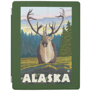 AlaskaCaribou in the Wild Vintage Travel iPad Smart Cover