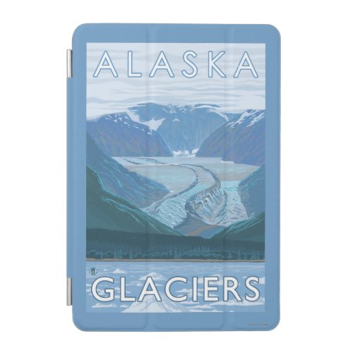 AlaskaLarge Glacier Scene Vintage Travel iPad Mini Cover