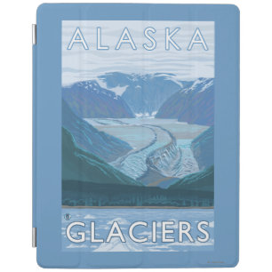 AlaskaLarge Glacier Scene Vintage Travel iPad Smart Cover