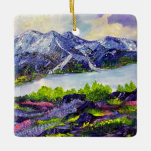 Alaskan Alpna Love ceramic ornament