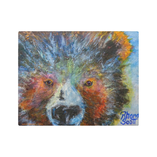 Alaskan Baby Bruin Metal Art (Front)