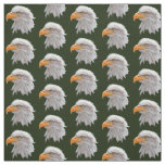 Alaskan Bald Eagle Fabric (Dark Green)