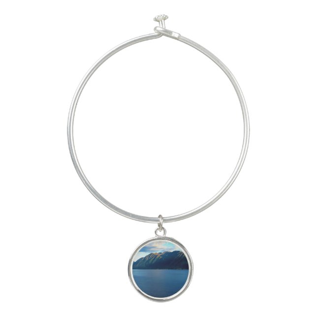 Alaskan Bay Sunset Bangle Bracelet (Front)