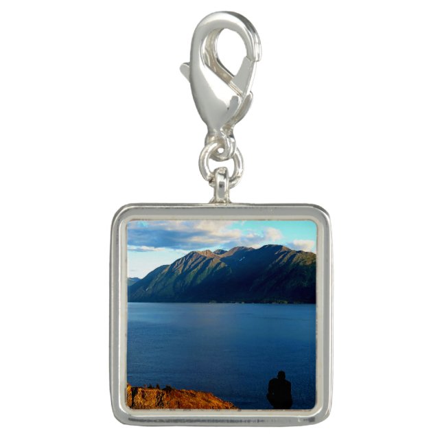Alaskan Bay Sunset Charm (Front)