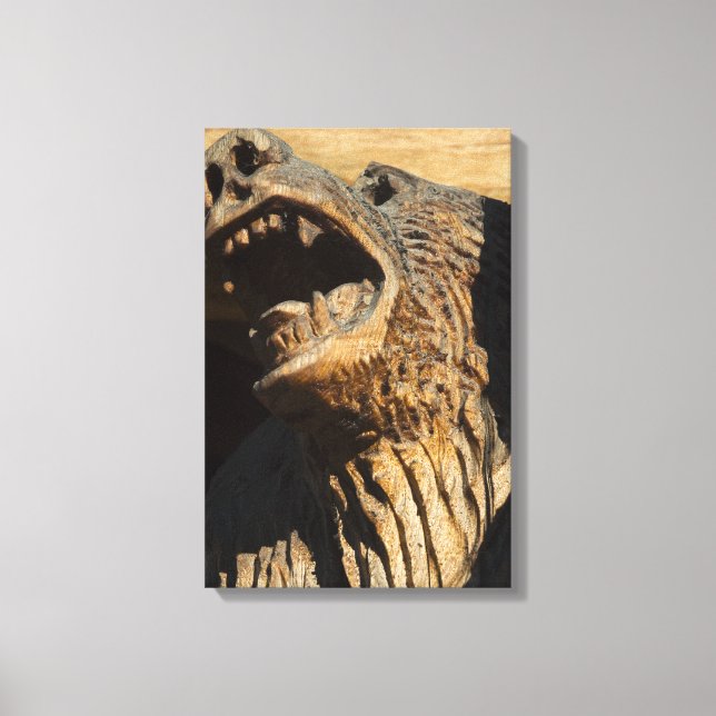 Alaskan Bear Carving - A Fine Art Print (Front)