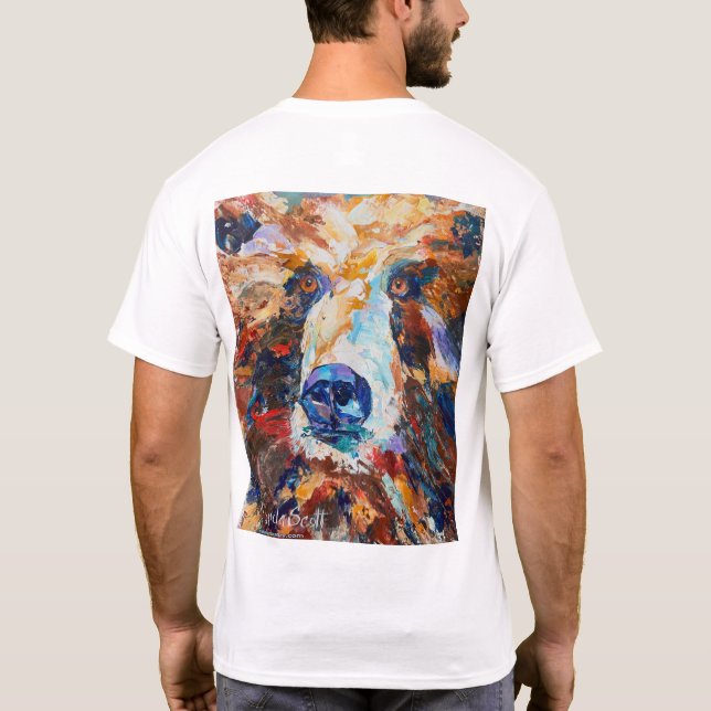 Alaskan Bear "In the Bear's Gaze" Men's T-Shirt (Back)
