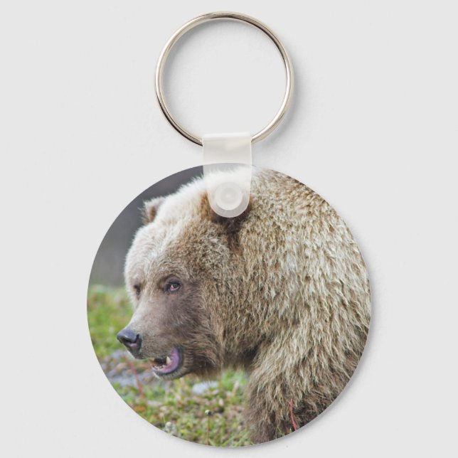 Alaskan Brown Bear Keychain (Front)