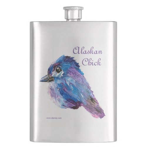 Alaskan Chick classic flask