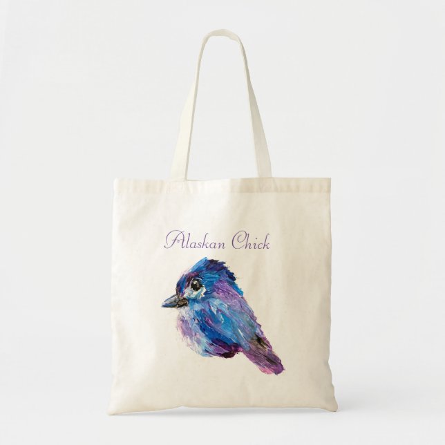 Alaskan Chick & Cotton Candy Mountain Tote (Front)