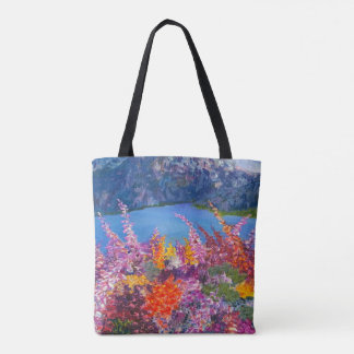 Alaskan Chick _ER fireweed back_Tote Bag