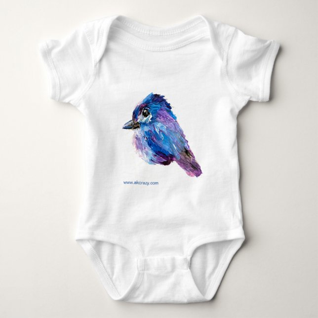 Alaskan Chick & Moosey One-piece Baby Bodysuit (Front)