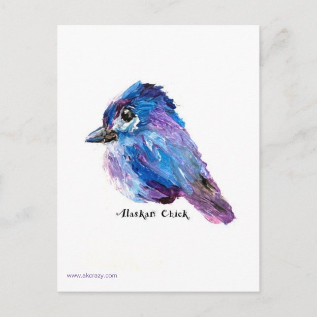 Alaskan Chick Postcard (Front)