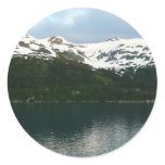 Alaskan Coast at Dusk Classic Round Sticker