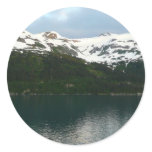 Alaskan Coast at Dusk Classic Round Sticker
