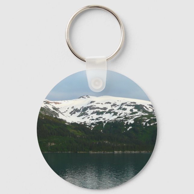 Alaskan Coast at Dusk Keychain (Front)