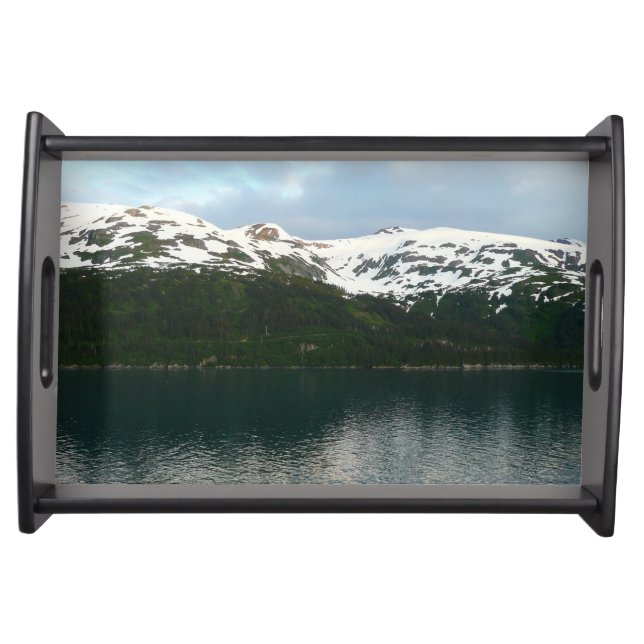 Alaskan Coast at Dusk Serving Tray (Front)