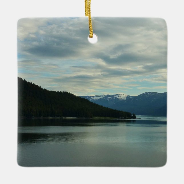 Alaskan Coast II Beautiful Nature Photography Ceramic Ornament (Front)