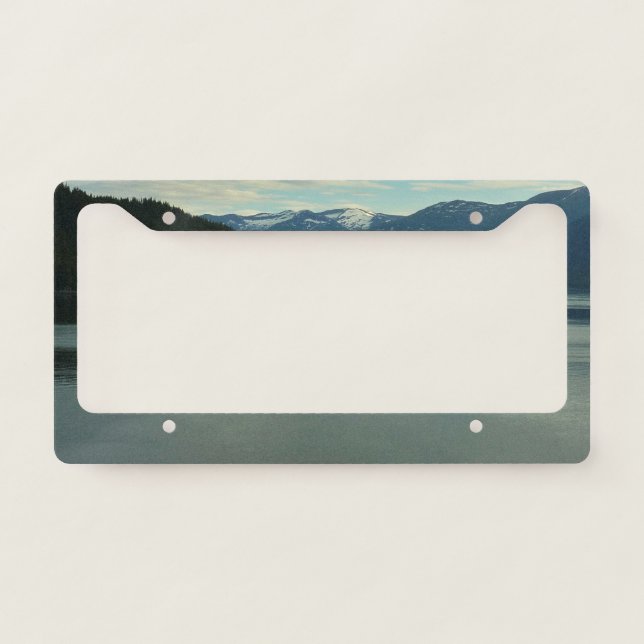 Alaskan Coast II Beautiful Nature Photography License Plate Frame (Front)
