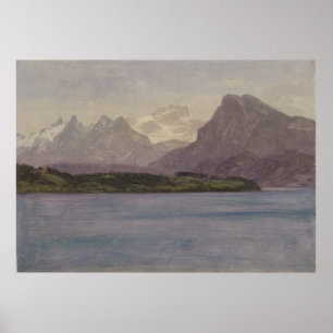 Alaskan Coast Range by Albert Bierstadt, 1889 Poster