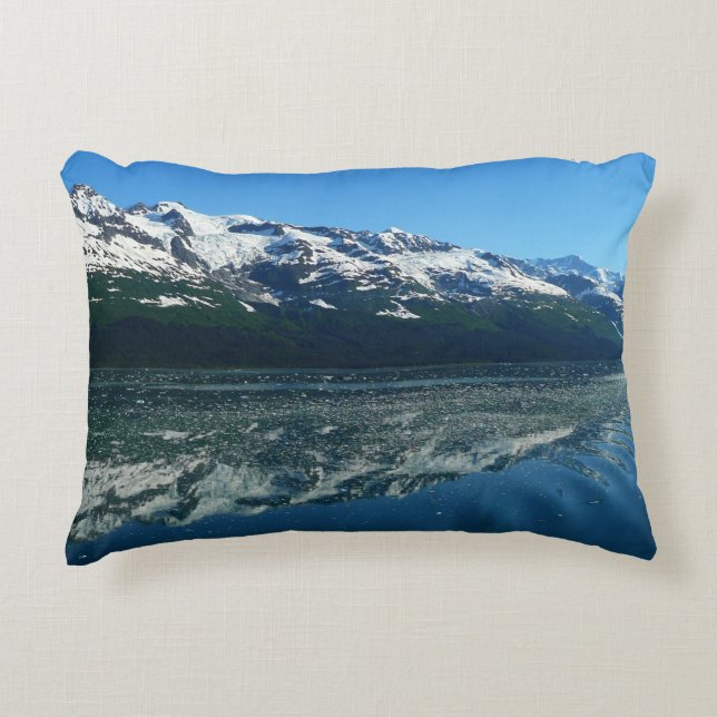 Alaskan Coastline Beautiful Nature Photography Decorative Pillow (Front)