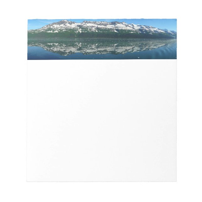 Alaskan Coastline Beautiful Nature Photography Notepad (Front)