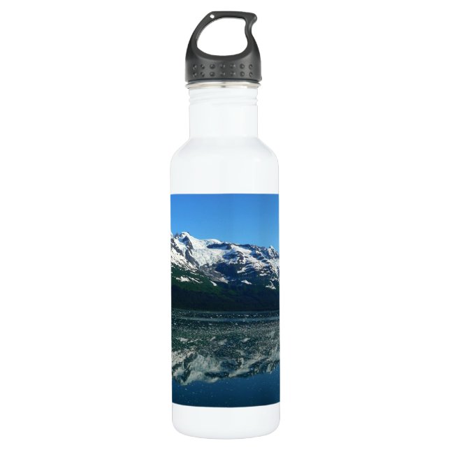Alaskan Coastline Beautiful Nature Photography Water Bottle (Front)