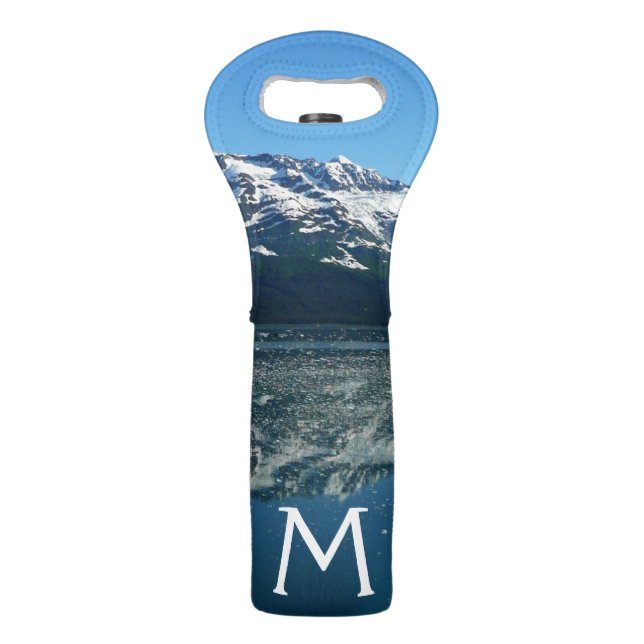 Alaskan Coastline Beautiful Nature Photography Wine Bag (Front)