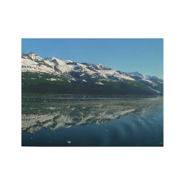 Alaskan Coastline Beautiful Nature Photography Wood Poster (Front)
