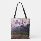 Alaskan Cotton Candy Sunset Tote Bag w_ALASKA