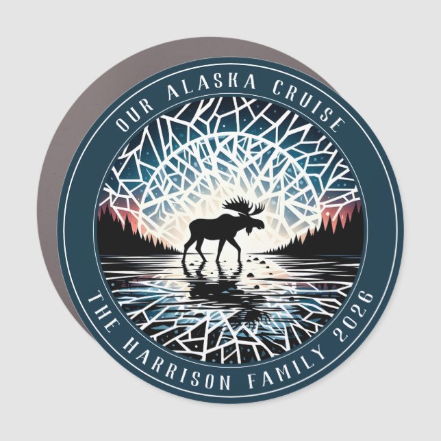 Alaskan Cruise Decor Door Personalized Magnet (Front)