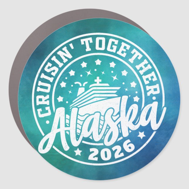 Alaskan Cruise Decor Door Personalized Magnet (Front)