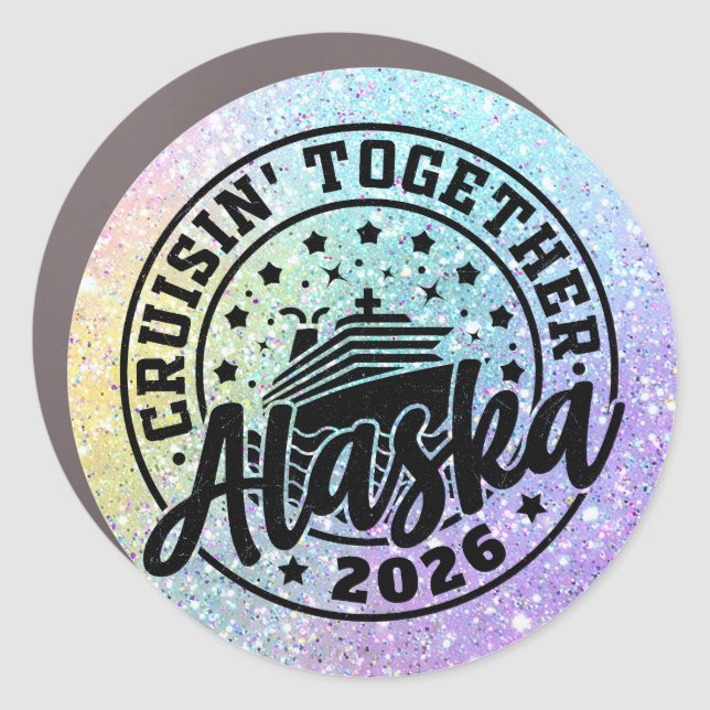 Alaskan Cruise Decor Door Personalized Magnet (Front)