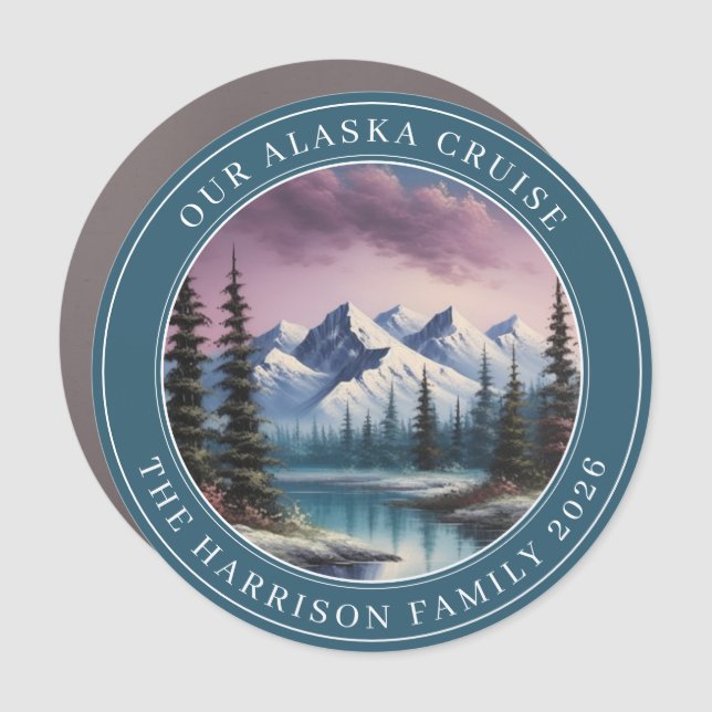 Alaskan Cruise Decor Door Personalized Magnet (Front)