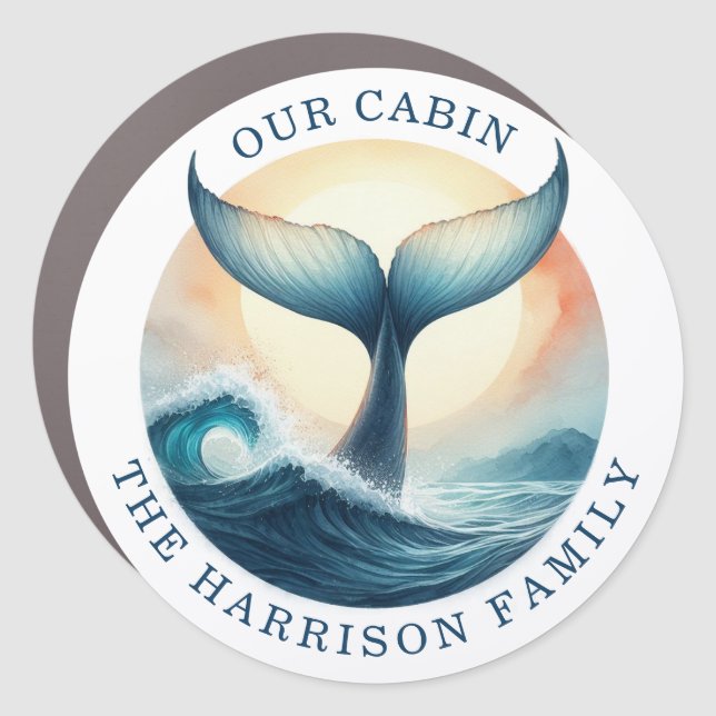 Alaskan Cruise Decor Door Personalized Magnet (Front)