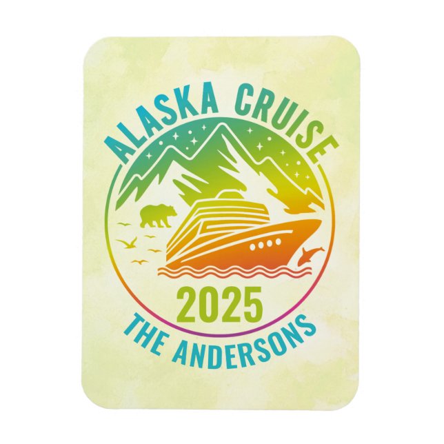 Alaskan Cruise Ship Stateroom Magnet (Vertical)