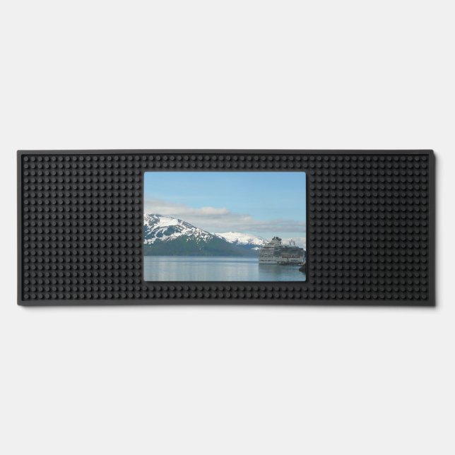 Alaskan Cruise Vacation Travel Photography Bar Mat (Front)