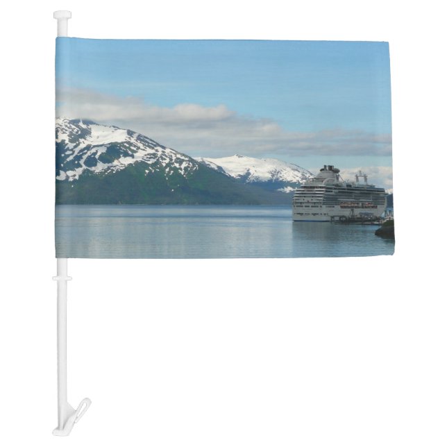 Alaskan Cruise Vacation Travel Photography Car Flag (Front)