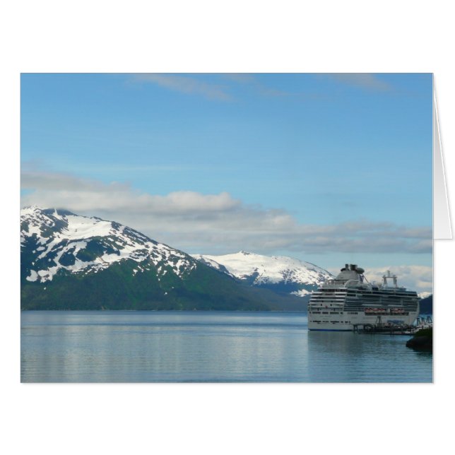 Alaskan Cruise Vacation Travel Photography Card (Front Horizontal)